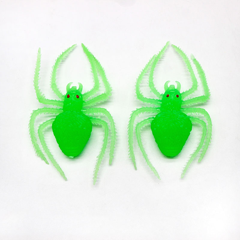 Fluorescent green spider