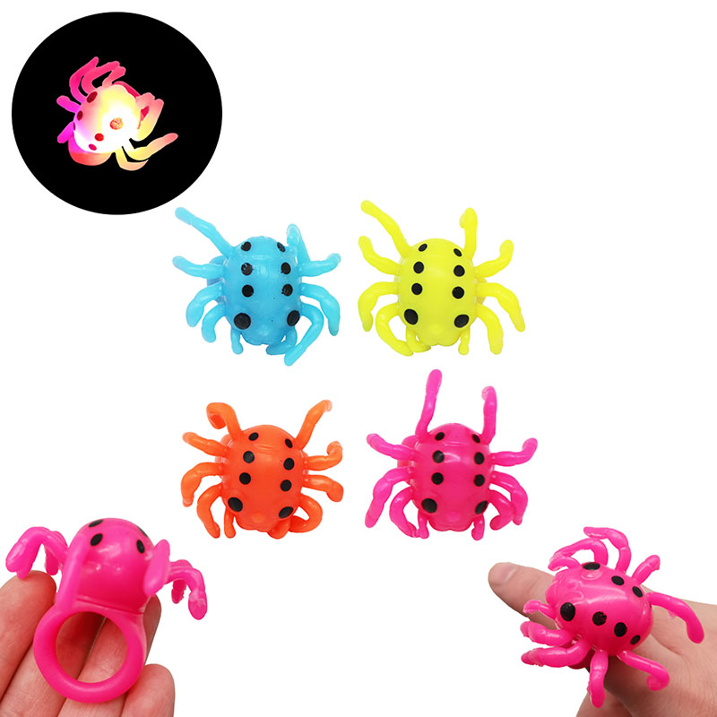 Glowing spider ring Light up Toys