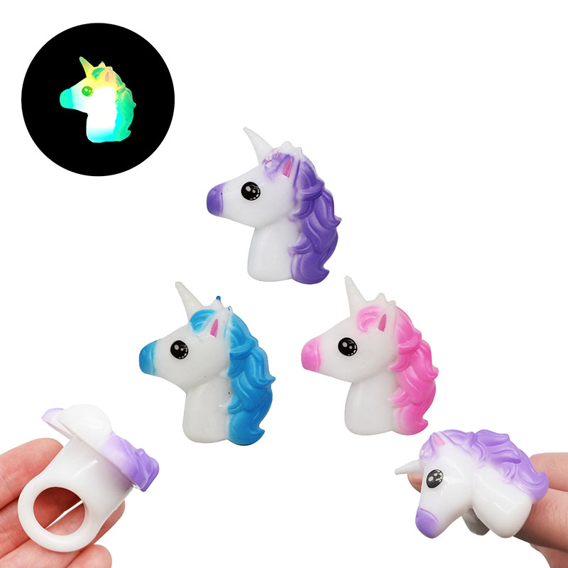 Glowing unicorn ring Light up Toys