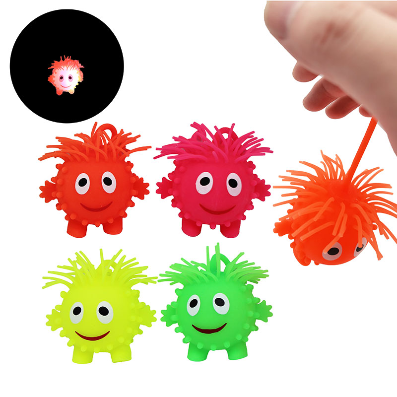 Cute Flashing Little Man Toys TPR