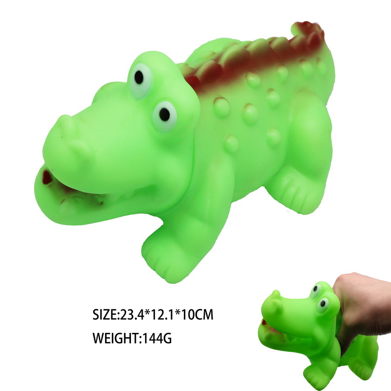 PVC Squeeze Green Crocodile