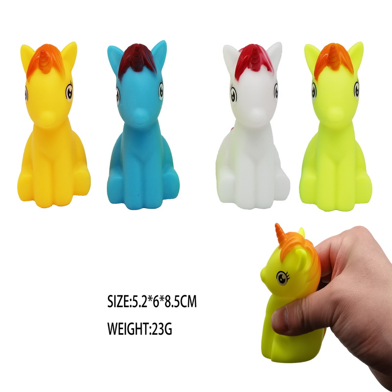 PVC Squeezing 4 Colors Unicorn
