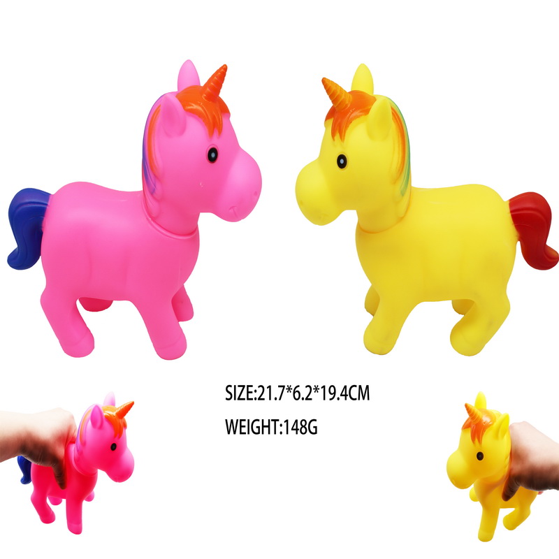 PVC Squeeze Colorful Pony Fidget Toy
