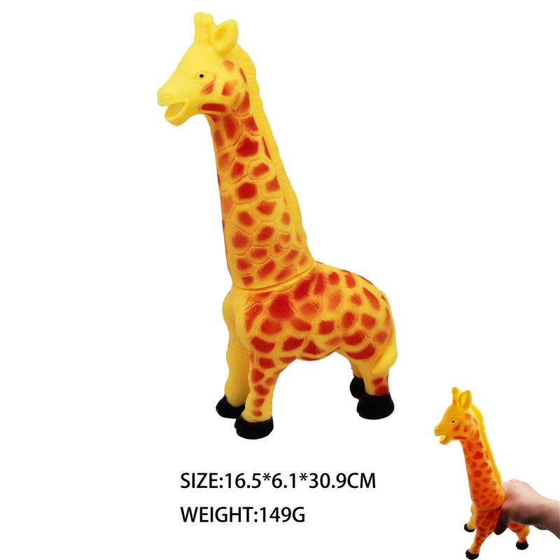PVC Squeezing Yellow Giraffe