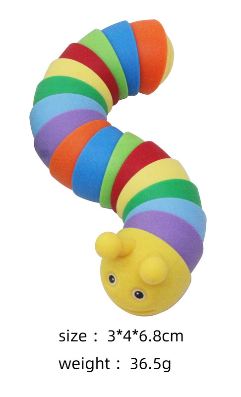 Colored Cute Caterpillar