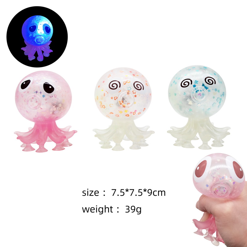 TPR Squeeze Water Beads Octopus